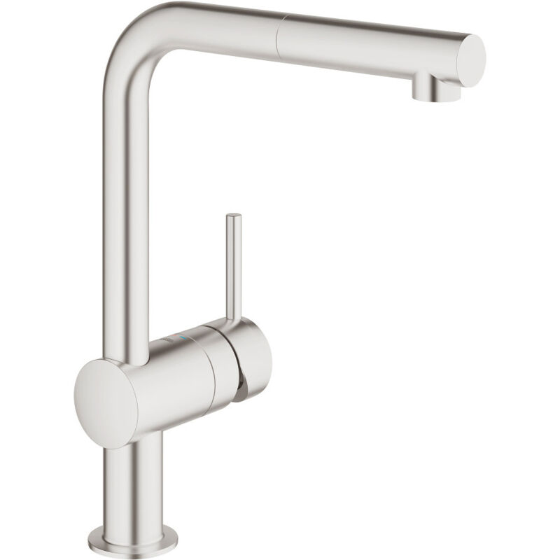 Mitigeur Minta avec rotation 360° et douchette Supersteel 32168DC0 - Grohe