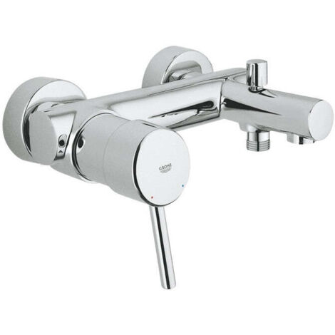 Grohe – Mitigeur de baignoire Concetto 32700 – Finition métal – Entraxe standard – Design moderne pour salle de bain élégante
