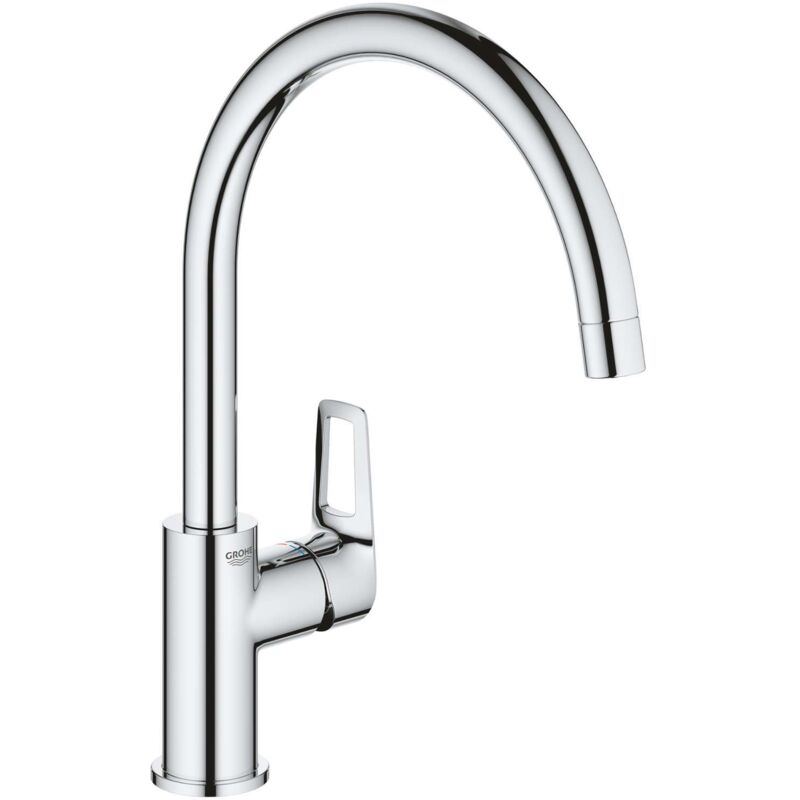 Grohe Spültisch-Einhebelmischer BauLoop chrom, hoher, schwenkbarer Auslauf
