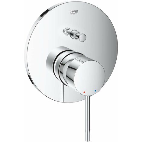 Grohe – Mitigeur de douche encastré 2 sorties – Finition chromée – Installation murale avec fixation cachée – Inverseur automatique – 24058001