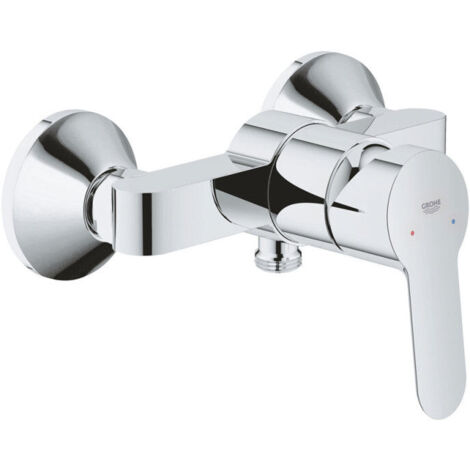 Grohe – Mitigeur de douche monocommande chromé – Acier inoxydable – Cartouche céramique 46mm – Montage mural facile pour salle de bain moderne