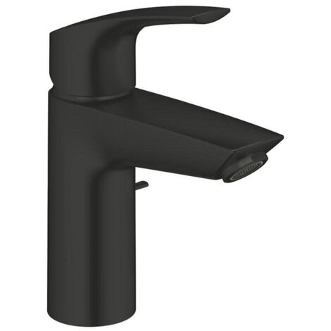 Grohe – Mitigeur de lavabo Eurosmart S noir mat – Technologie SilkMove – Débit 5 l/min – Système FastFixation – Cartouche céramique 28 mm