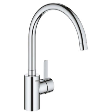 Grohe – Mitigeur de lavabo monocommande bec haut – Cartouche céramique 35mm – Technologie SilkMove – Débit 10,5 l/min – Installation monotrou