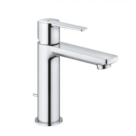 Mitigeur lavabo 32114001 – Monocommande – Finition chrome – Type L – Vidage avec tirette – Installation rapide GROHE FastFixation Plus