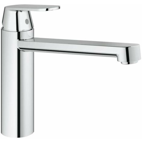 Grohe – Mitigeur d’évier monocommande chrome – Hauteur 24,5 cm – Débit 12 l/min – Angle de pivotement 140° – 30193000