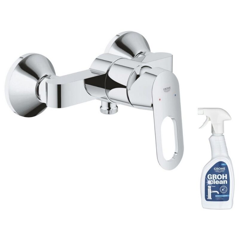 Mitigeur douche BauLoop monocommande + nettoyant robinetterie GrohClean - Grohe
