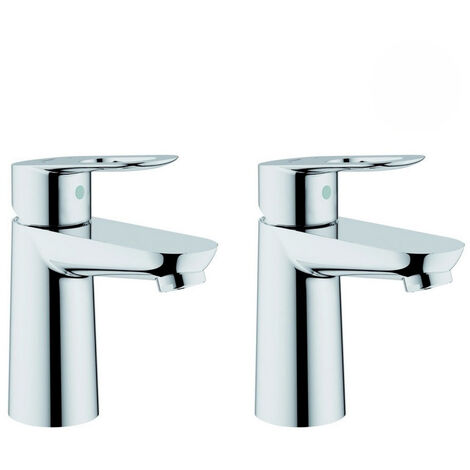 Grohe – Mitigeur lavabo BauLoop 23337000DUO – Acier inoxydable – Finition chrome – Débit 5,7 l/min – Installation classique