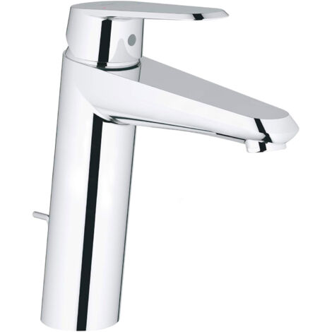 GROHE Mitigeur lavabo Eurodisc Cosmopolitan Ohm taille M, Chrome avec vidage