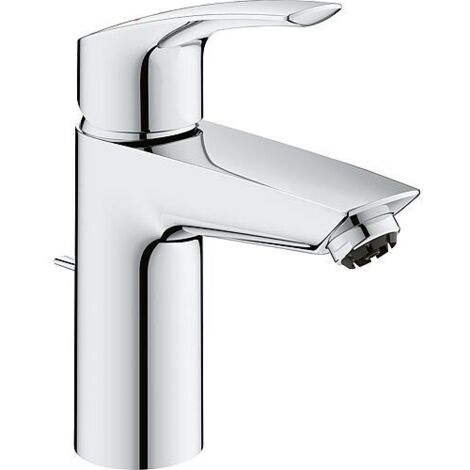 GROHE Mitigeur lavabo Eurosmart 234593 Taille S Basse pression Tirette et garniture de vidage chromé, 23459003
