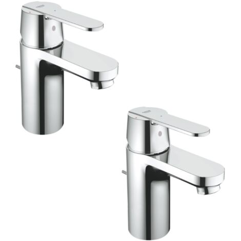 GROHE Mitigeur lavabo Get taille S avec tirette Chromé x2
