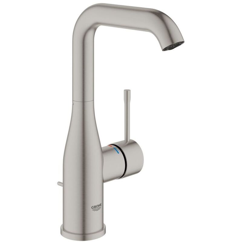 Grohe - essence new - Mitigeur monocommande Lavabo Taille l SuperSteel (32628DC1)