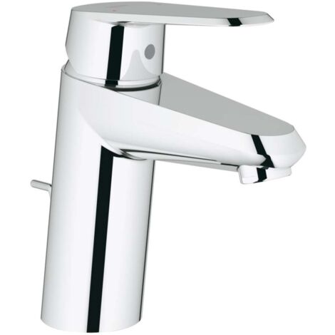 Grohe – Mitigeur monocommande lavabo taille S chromé – Technologie SilkMove pour réglage précis – Économie d'eau jusqu'à 50% – Garniture de vidage incluse - 3319020E
