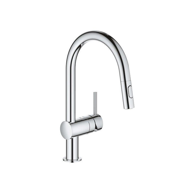 Grohe - Mitigeur pour évier chromé avec bec orientable (32321002)
