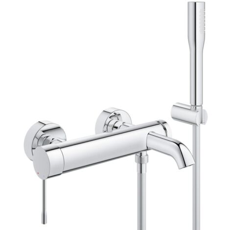 Grohe – Mitigeur thermostatique de baignoire finition chrome – Cartouche céramique 35 mm – Inverseur automatique bain/douche – 33628001