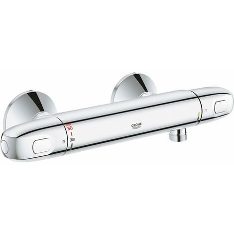 Grohe – Mitigeur thermostatique de douche mural – Finition chrome – Technologie EcoJoy – Clapets anti-retour – Longueur 317mm – Poids 2,4kg
