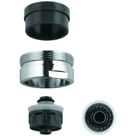 Grohe Mousseur Chrom, Außengewinde M28x1, 19,0l/min bei 3bar, Dual Strahlregler Grohe Blue