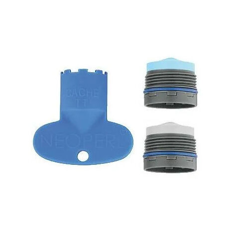 Grohe – Mousseur et brise-jet pour robinet – 2 pièces avec clé – Finition métal – Débit 15 l/min – Compatible mitigeur lavabo Quadra