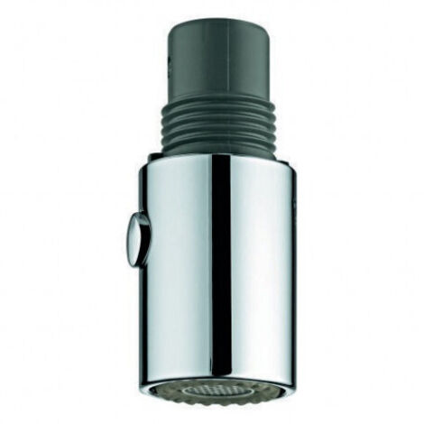 Grohe – Mousseur extractible 2 jets – Réglage mousseur/jet de douche – Système SpeedClean anti-calcaire – Compatible avec plusieurs modèles
