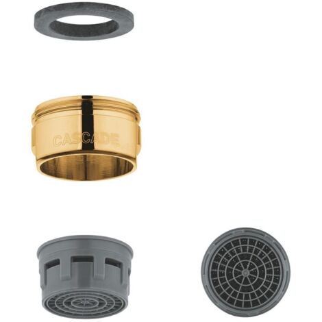 Grohe Mousseur Gold, Außengewinde M24x1, Durchflussklasse C, 30l/min bei 3bar