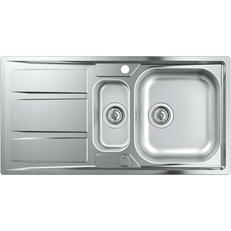Nouveau K400 Evier acier inoxydable avec égouttoir - Grohe