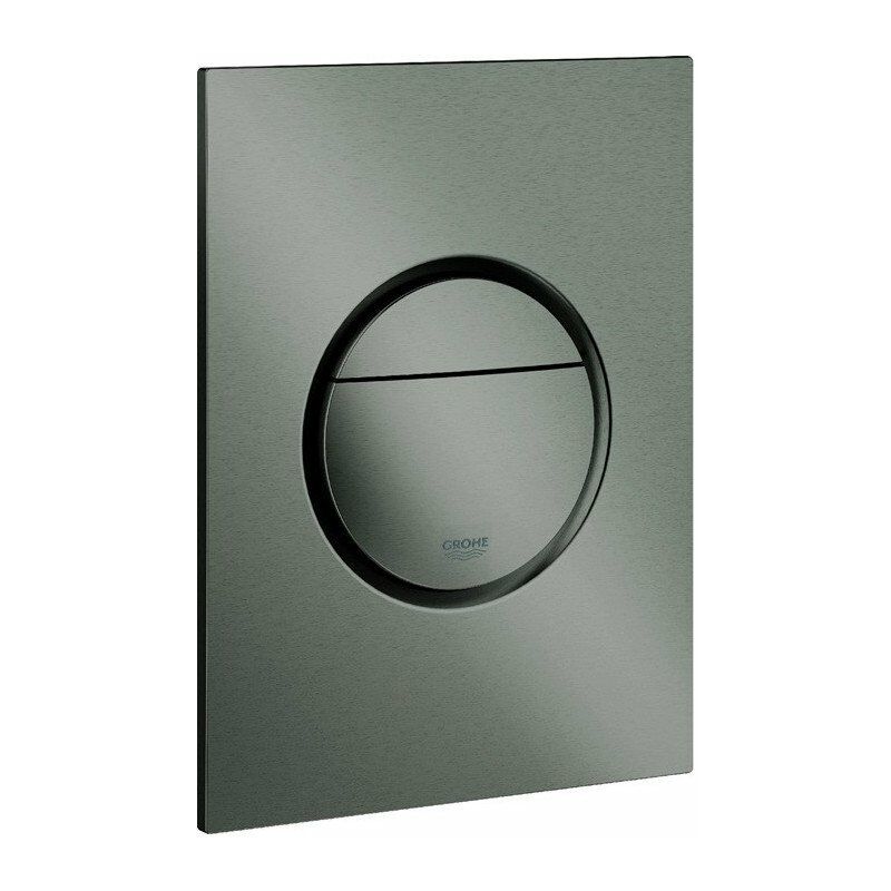 

GROHE Nova Cosmopolitan S 37601 2-M / Start & Stopp placa de actuador de inodoro de grafito duro