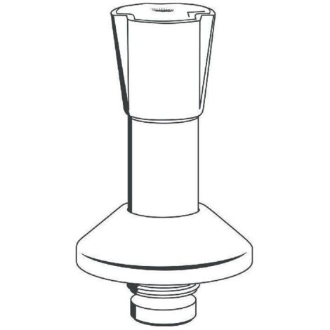 GROHE Oberteil 11515 1 Zoll für UP-Ventile Dreikantgriff blau rot chrom