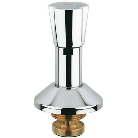 GROHE Oberteil Costa 11516 f.UP-Ventile mit Dreikantgriff blau/rot 1 1/4\" chrom, 11516000