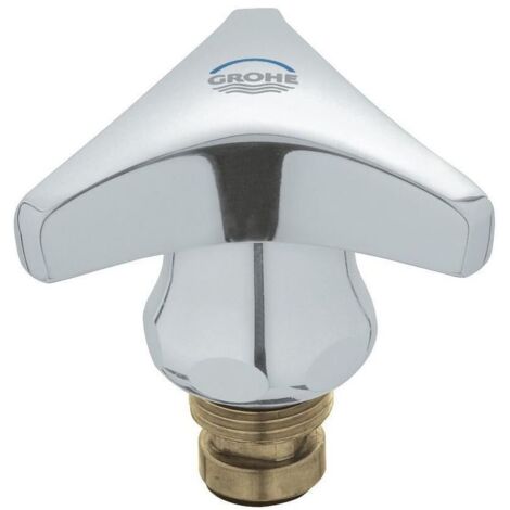 Grohe Oberteil, DN 10, Trecorn-Griff, Markierung Blau, 10 Stück, Chrom