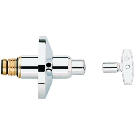 Grohe Oberteil DN 15 für UP-Ventile DN 15, Steckschlüssel, geschlossene Kappe, Schubrosette, Chrom, 11550000