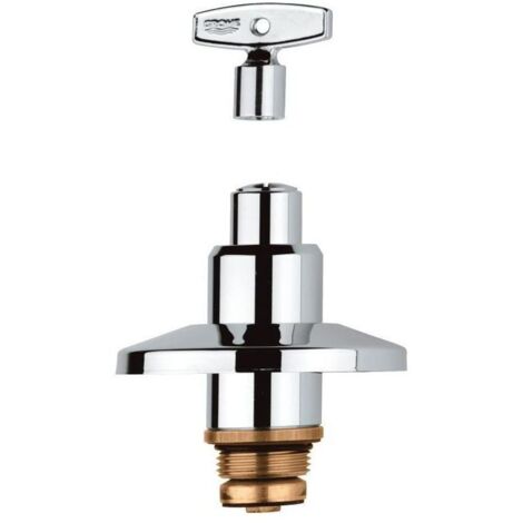 Grohe Oberteil, DN 20, für UP-Ventile 3/4", Steckschlüssel, geschlossene Kappe, Schubrosette, Chrom