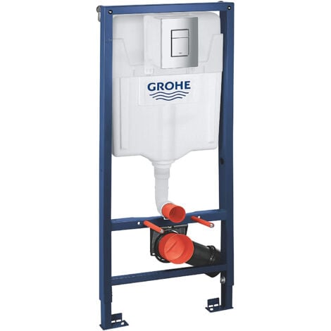 Grohe Pack bâti-support Rapid SL  + Plaque chrome (38772001)