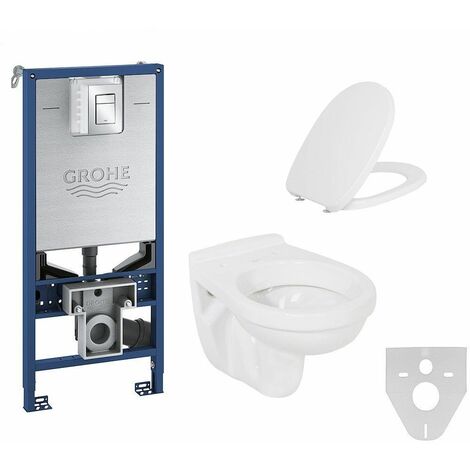 Grohe pack WC Rapid SLX autoportant avec cuvette Neo  Version Abattant: Abattant standard