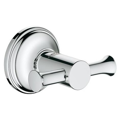 Grohe – Patère de salle de bain en métal chrome – Fixation à vis – Finition élégante – Pour peignoir – 40656001