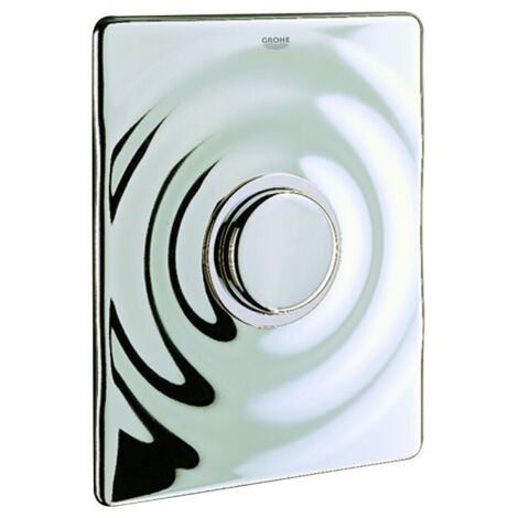 GROHE Placca di comando WC Surf 37069 per scarico a pressione in ottone cromo, 37069000