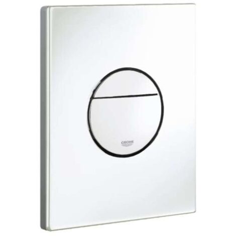 Grohe – Plaque de commande WC double touche – Finition mat blanc alpin – Compatible mécanisme pneumatique AV1 – 156 x 197 mm – 38765SH0