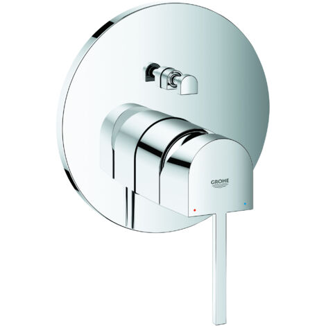 Grohe Plus 1-Loch-Einhand-Wannenbatterie Chrom, Fertigmontageset für Rapido SmartBox