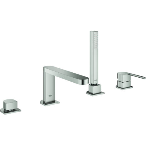 GROHE Plus Combiné monocommande 4 trous pour baignoire, montage