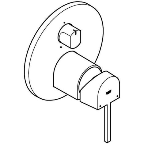 GROHE Plus Einhandbatterie, mit 3-Wege Umstellung,