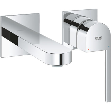 Grohe Plus Mitigeur monocommande lavabo, taille L, avec douchette  extractible Avec bonde clic-clac, chrome - 23844003