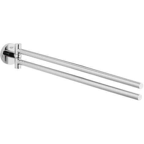 GROHE Portasciugamani Essantials, due bracci girevoli, cromo