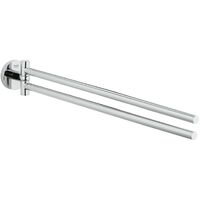 Grohe Porte-Serviette Essantials, deux bras pivotants, chrome