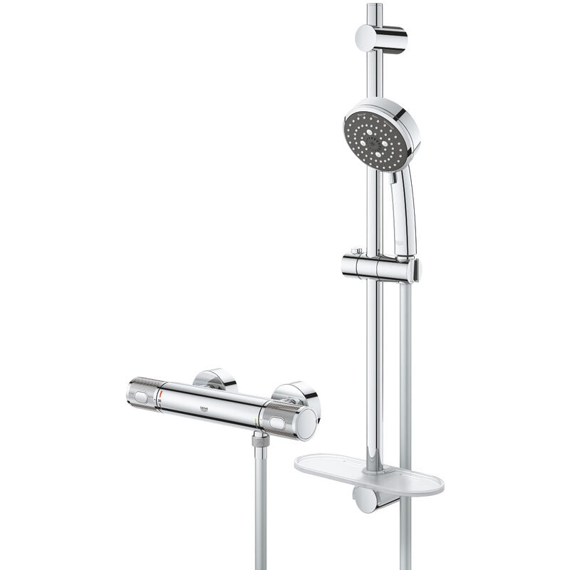 Precision Feel thermostatic shower set with 3-jet hand shower (34791000) - Grohe