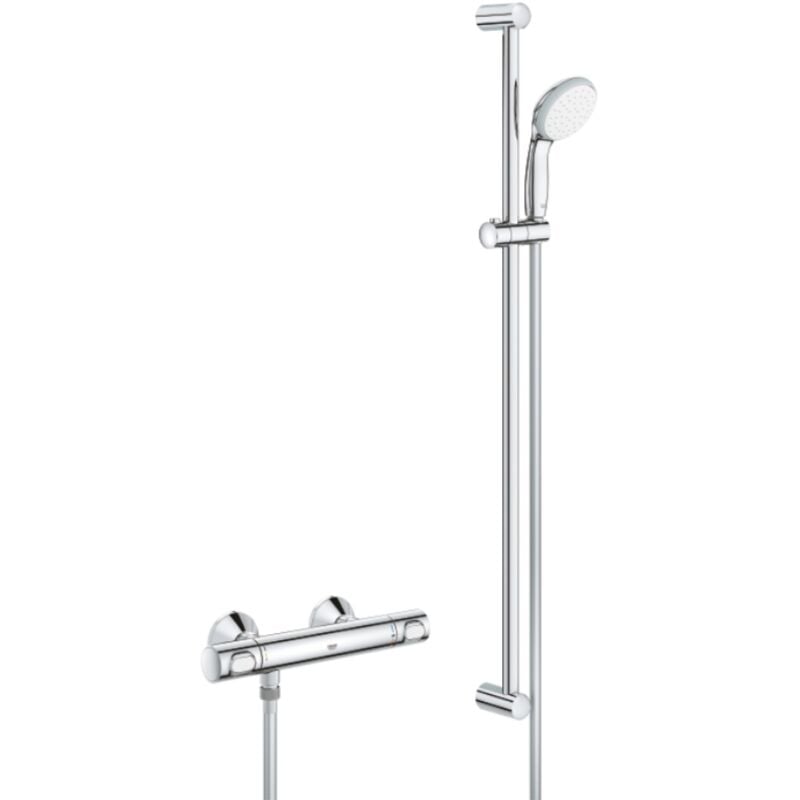 Precision Flow colonne de douche thermostatique 1/2' + douchette à main, chrome (G34805000) - Grohe