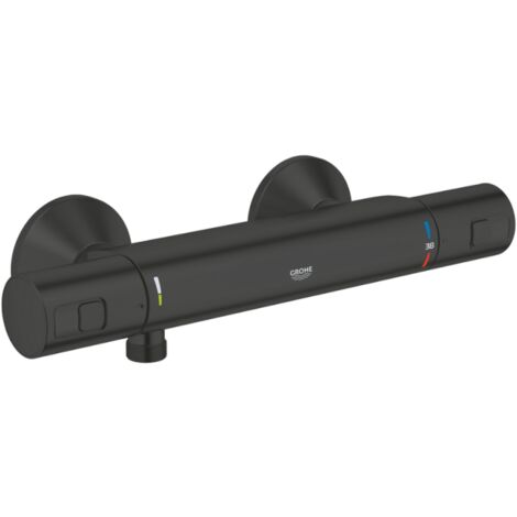GROHE Precision Start mezclador termostático de ducha negro