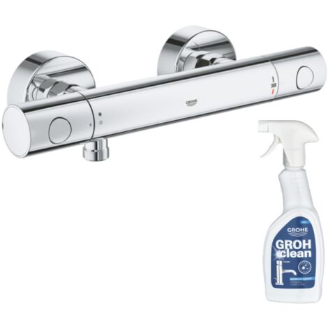 GROHE Quickfix Precision Get Mezclador termostático de ducha + limpiador GrohClean