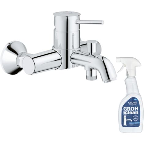 GROHE Quickfix Start Classic mezclador mecánico para baño-ducha + limpiador GrohClean