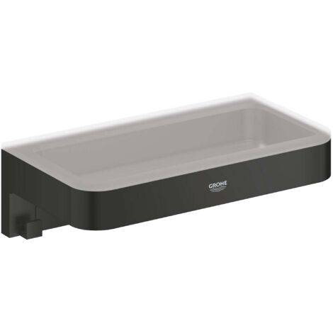 Grohe QuickFix Start Cube - Ablage, Länge 20 cm, schwarz matt 411072430