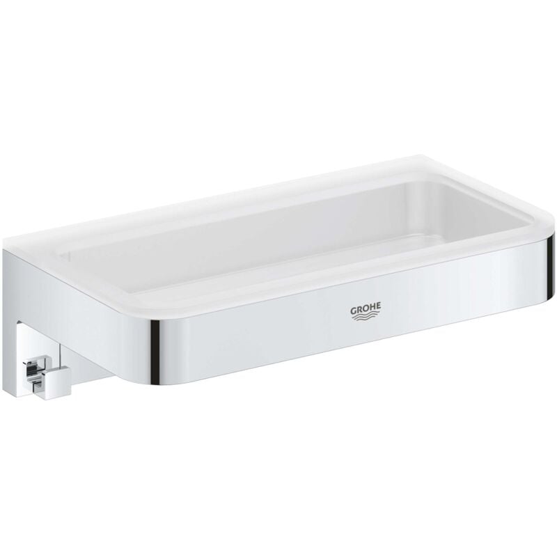 QuickFix - Start Cube - Panier de douche - Finition Chromée 41107000 (à visser ou à coller) - Grohe