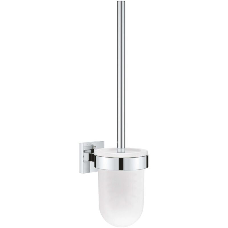 QuickFix - Start Cube - Porte-balai de wc - Finition Chromée 40977000 (à visser ou à coller) - Grohe