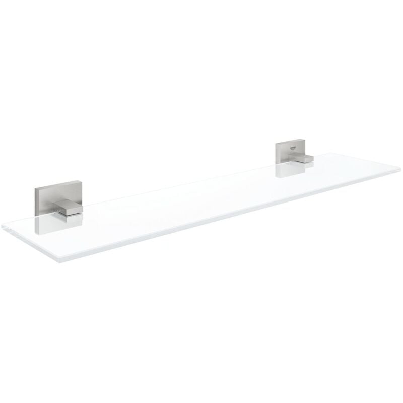 QuickFix Start Cube - Étagère, longueur 53 cm, verre/supersteel 41109DC0 - Grohe